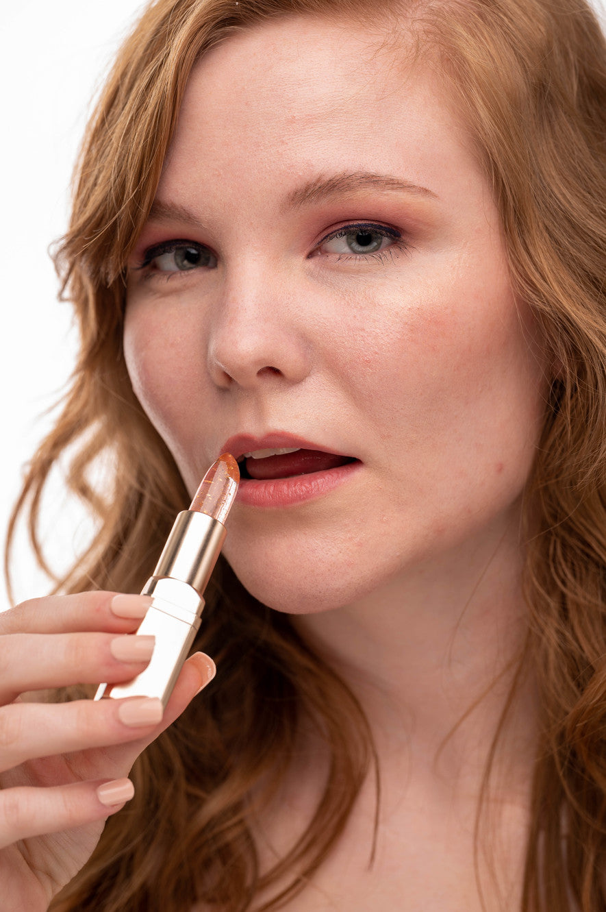 Bloom & Glow: Color-Changing Crystal Flower Jelly Lipstick