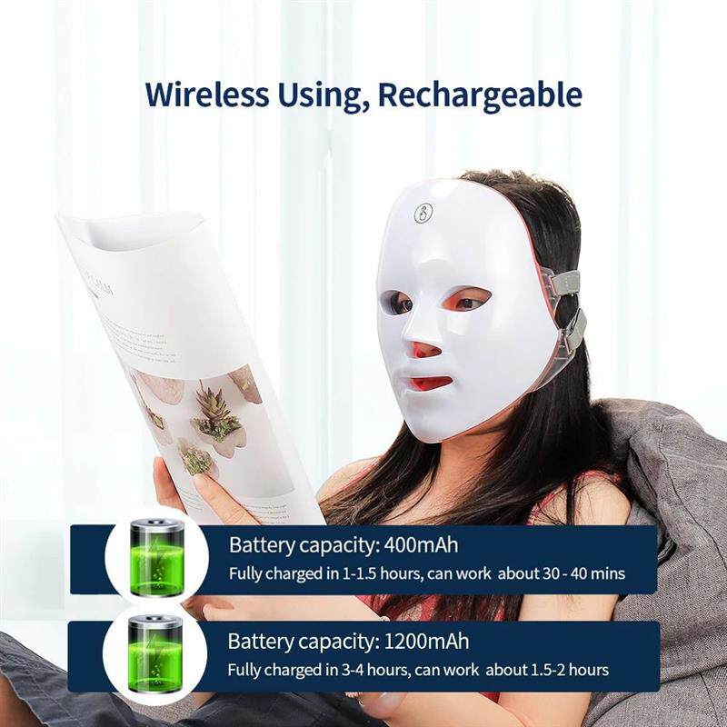 7-Color LED Light Therapy Mask (Face & Neck)