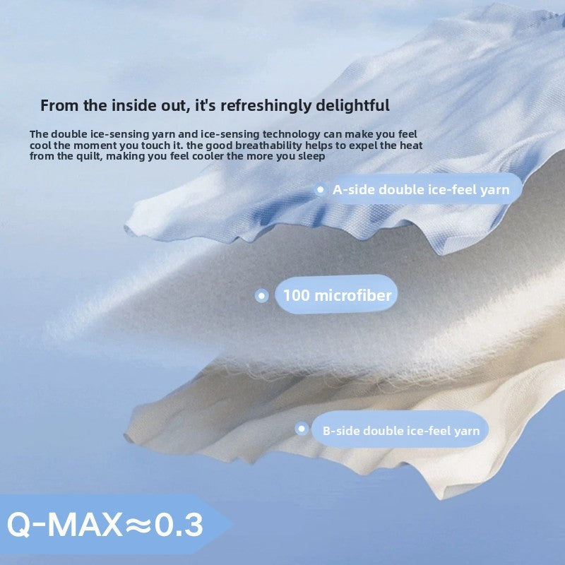 Cooling Fiber Quilt – Triple Cooling, Lightweight & Antibacterial