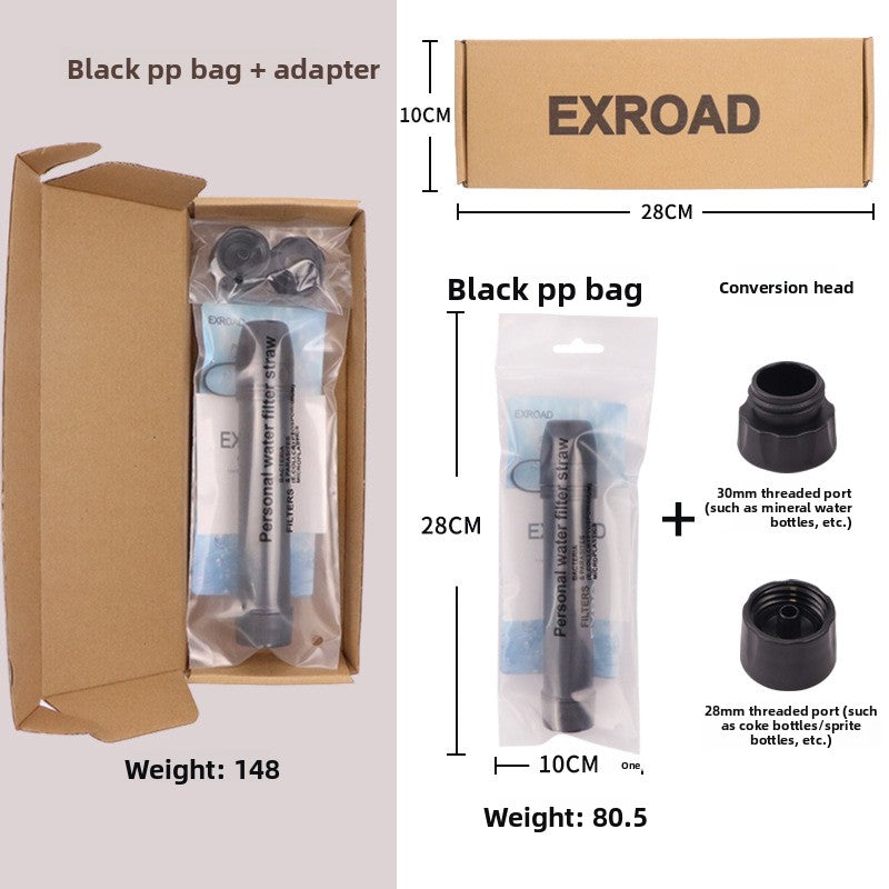 Portable Water Filter Straw – Emergency Outdoor Purifier