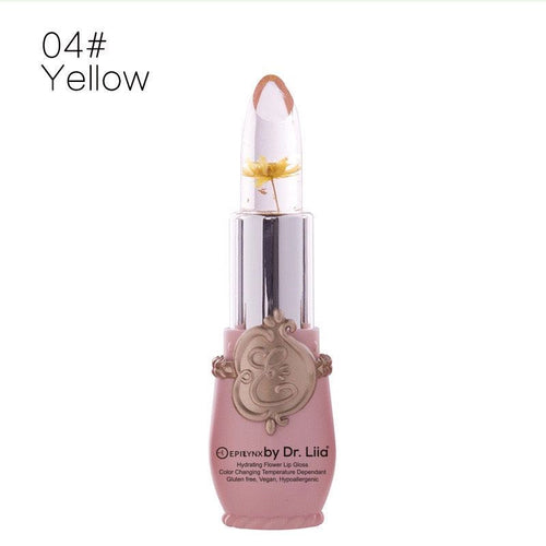 Bloom & Glow: Color-Changing Crystal Flower Jelly Lipstick