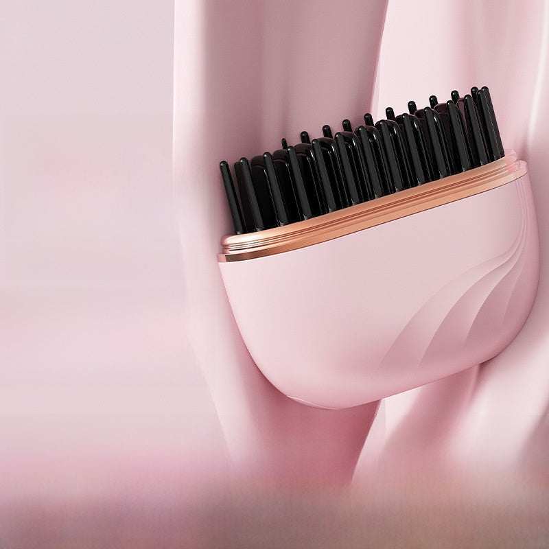 Wireless Mini Hair Straightener & Curler – Portable Rechargeable Styler