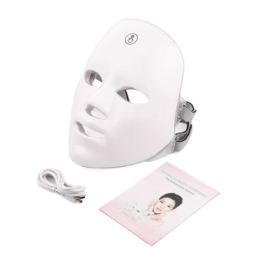 7-Color LED Light Therapy Mask (Face & Neck)